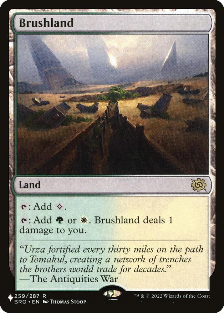 Brushland (BRO) 259/012 card from The List Reprints