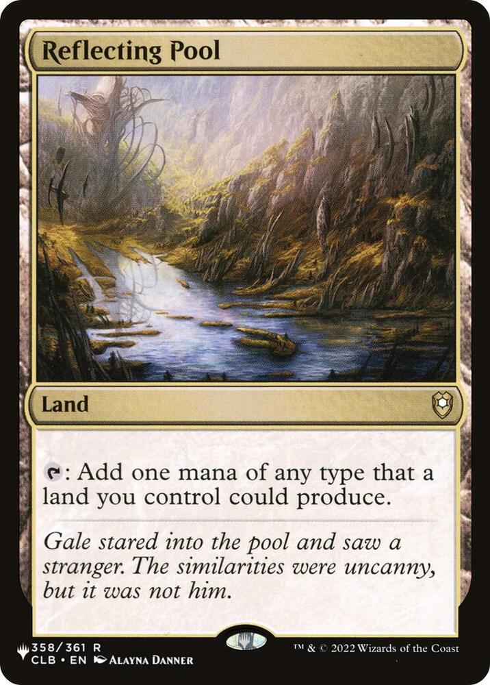 Reflecting Pool 358/361 card from The List Reprints