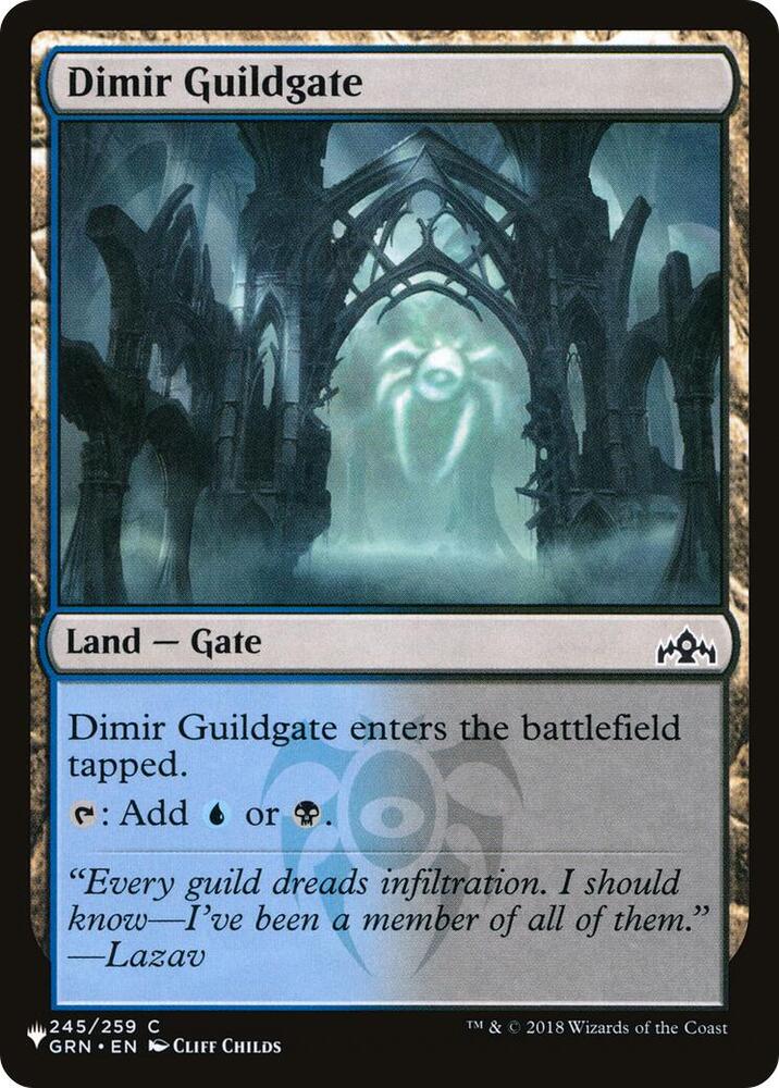 Dimir Guildgate 245/259 card from The List Reprints