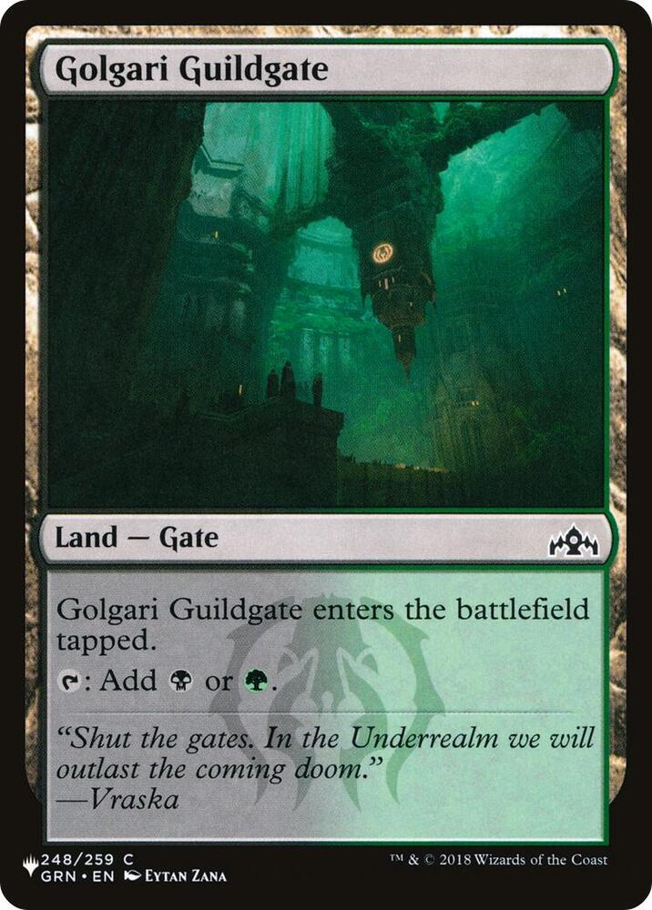 Golgari Guildgate 248/259 card from The List Reprints