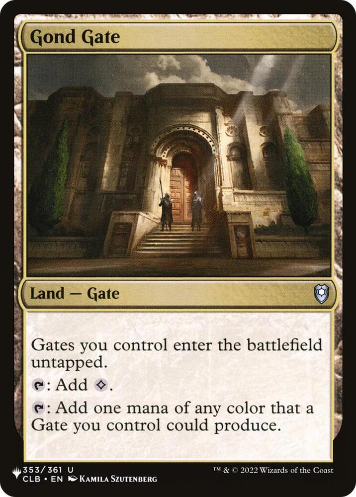 Gond Gate 353/361 card from The List Reprints