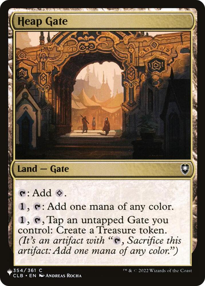 Heap Gate 354/361 card from The List Reprints