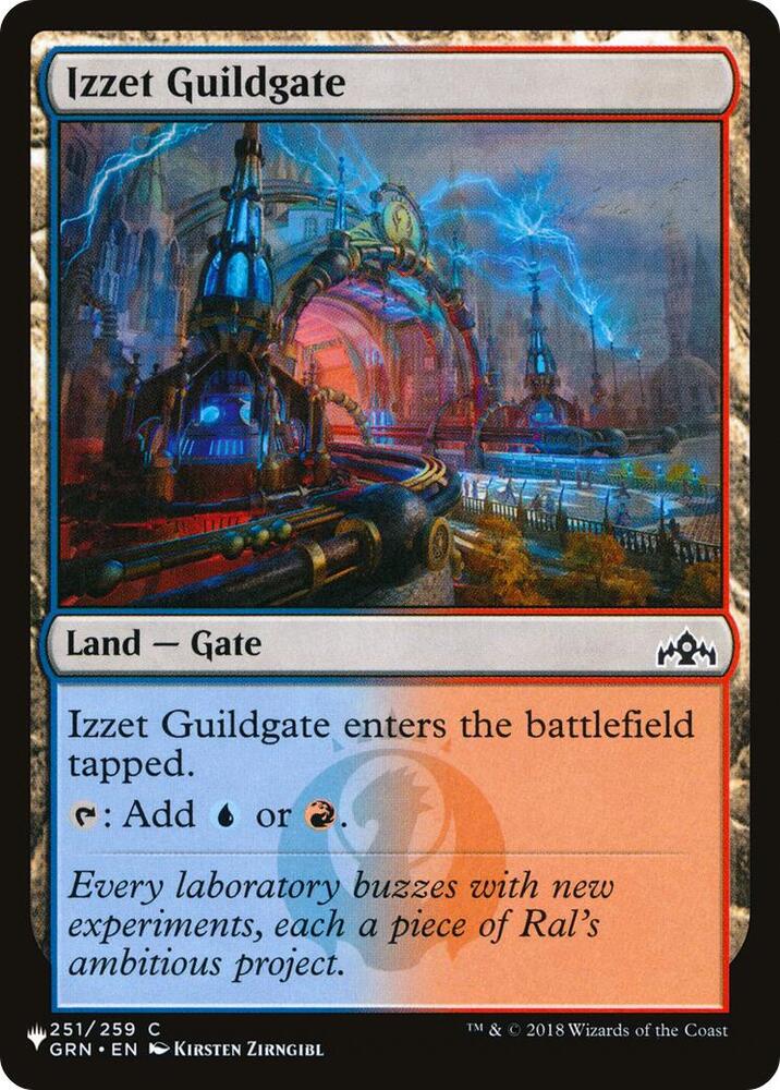 Izzet Guildgate 251/259 card from The List Reprints