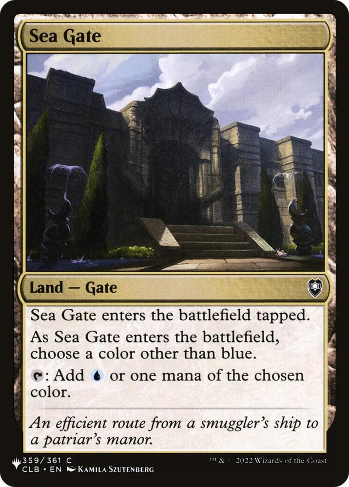 Sea Gate 359/361 card from The List Reprints