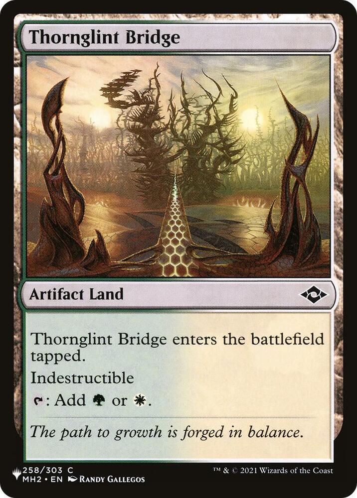 Thornglint Bridge 258/303 card from The List Reprints