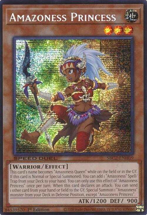 Amazoness Princess (PSR) SBC2-ENH09 card from Speed Duel: Battle City Finals