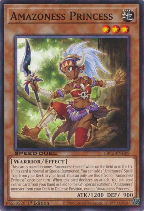 Amazoness Princess SBC2-ENH09 card from Speed Duel: Battle City Finals