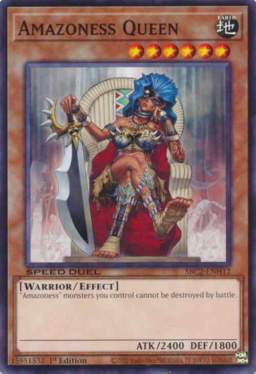 Amazoness Queen SBC2-ENH12 card from Speed Duel: Battle City Finals