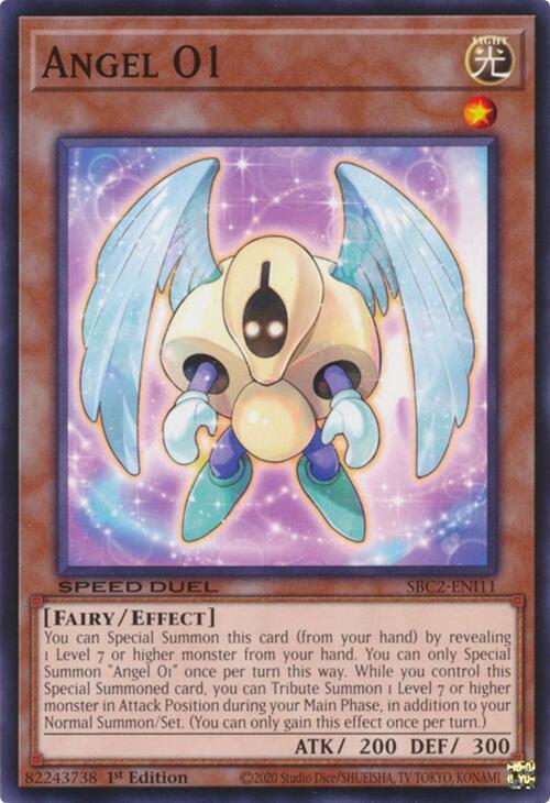 Angel O1 SBC2-ENI11 card from Speed Duel: Battle City Finals