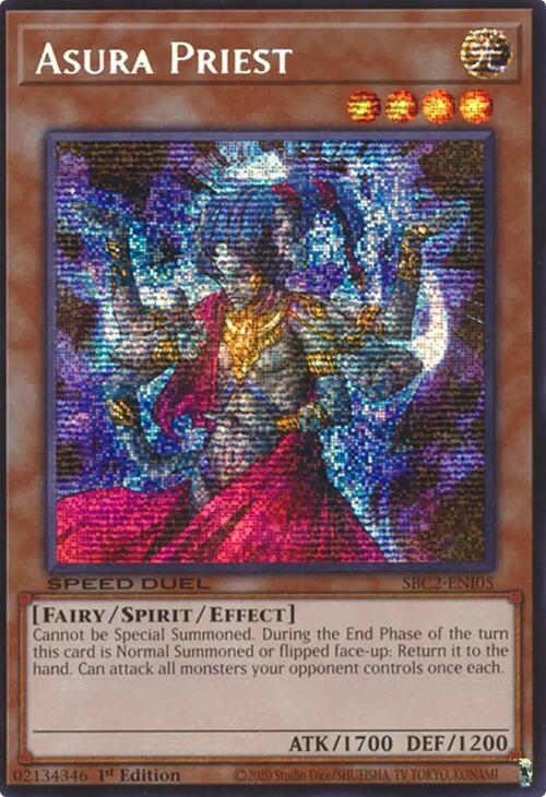 Asura Priest (PSR) SBC2-ENI05 card from Speed Duel: Battle City Finals