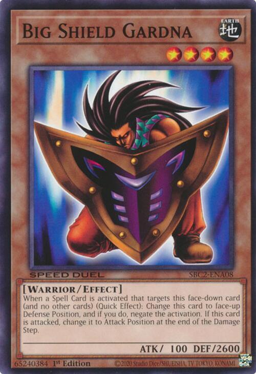 Big Shield Gardna SBC2-ENA08 card from Speed Duel: Battle City Finals