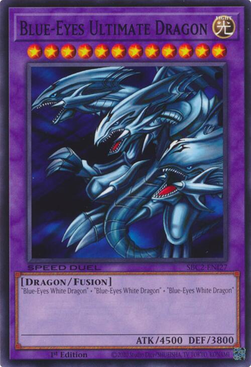 Blue-Eyes Ultimate Dragon SBC2-ENI27 card from Speed Duel: Battle City Finals