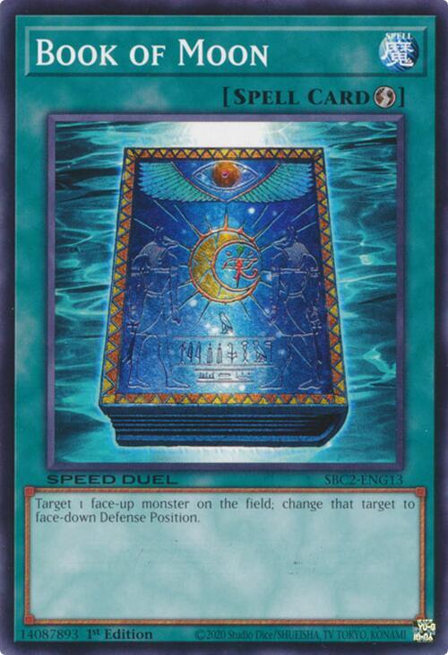 Book of Moon SBC2-ENG13 card from Speed Duel: Battle City Finals