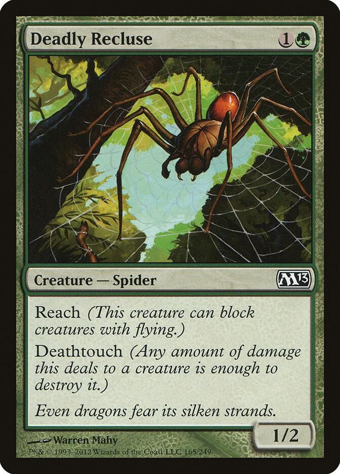 Deadly Recluse 165 card from Magic 2013 (M13)