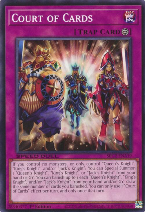 Court of Cards SBC2-ENA19 card from Speed Duel: Battle City Finals