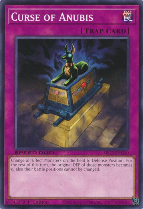 Curse of Anubis SBC2-ENG20 card from Speed Duel: Battle City Finals
