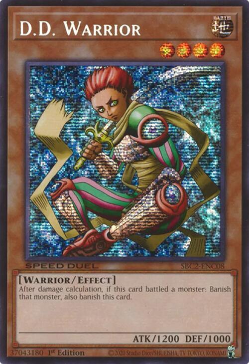 D.D. Warrior (PSR) SBC2-ENC08 card from Speed Duel: Battle City Finals