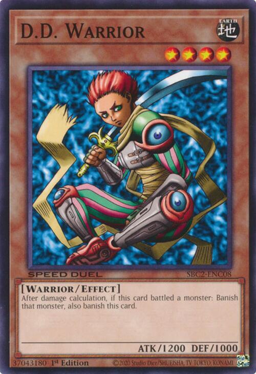 D.D. Warrior SBC2-ENC08 card from Speed Duel: Battle City Finals