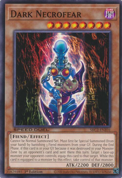 Dark Necrofear SBC2-ENE01 card from Speed Duel: Battle City Finals