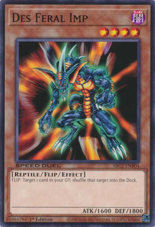 Des Feral Imp SBC2-ENB04 card from Speed Duel: Battle City Finals