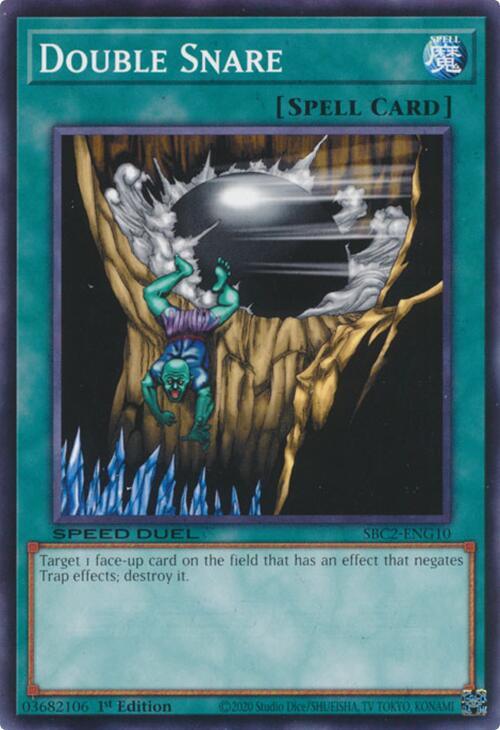 Double Snare SBC2-ENG10 card from Speed Duel: Battle City Finals