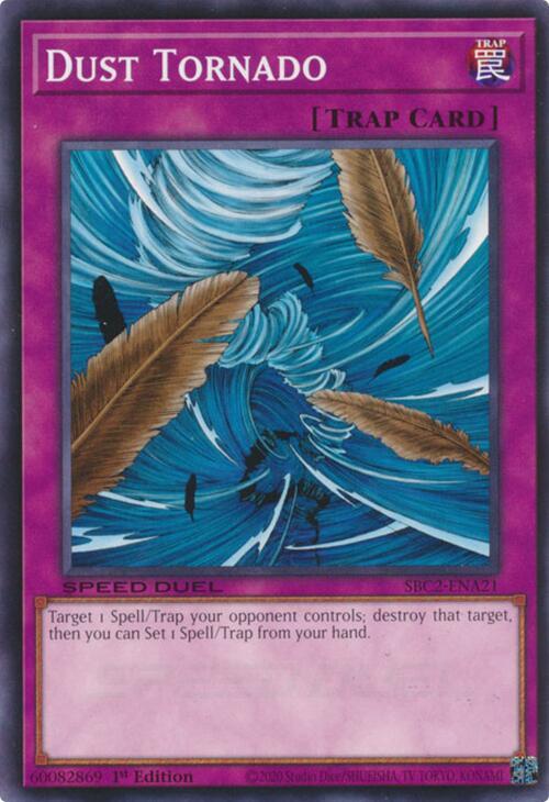 Dust Tornado SBC2-ENA21 card from Speed Duel: Battle City Finals
