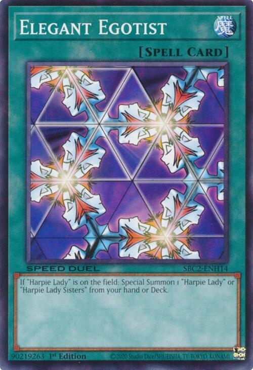 Elegant Egotist SBC2-ENH14 card from Speed Duel: Battle City Finals