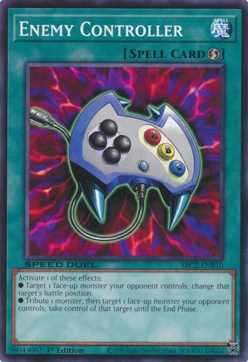 Enemy Controller SBC2-ENB10 card from Speed Duel: Battle City Finals