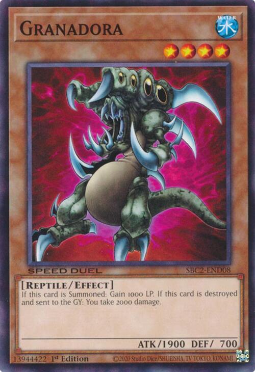 Granadora SBC2-END08 card from Speed Duel: Battle City Finals