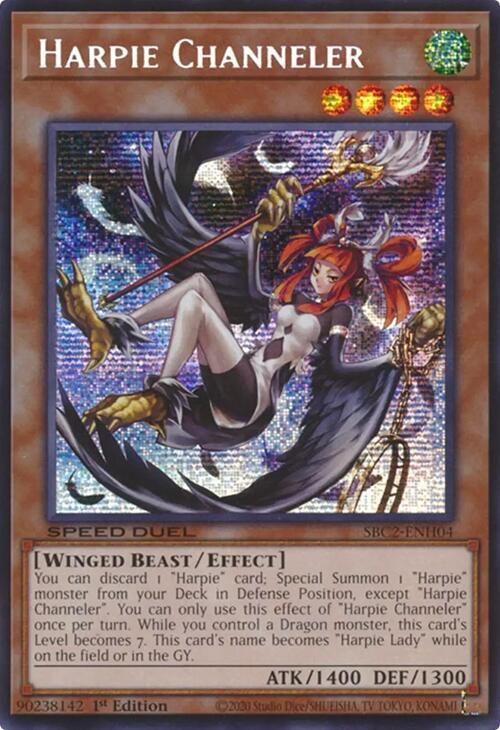 Harpie Channeler (PSR) SBC2-ENH04 card from Speed Duel: Battle City Finals