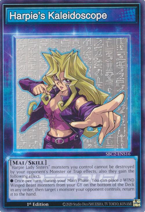 Harpie's Kaleidoscope SBC2-ENS16 card from Speed Duel: Battle City Finals