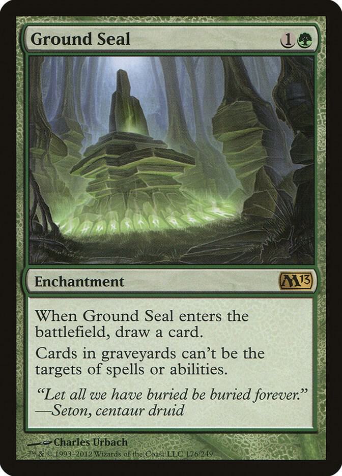 Ground Seal 176 card from Magic 2013 (M13)