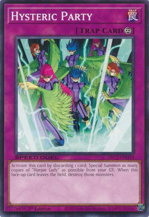 Hysteric Party SBC2-ENH18 card from Speed Duel: Battle City Finals