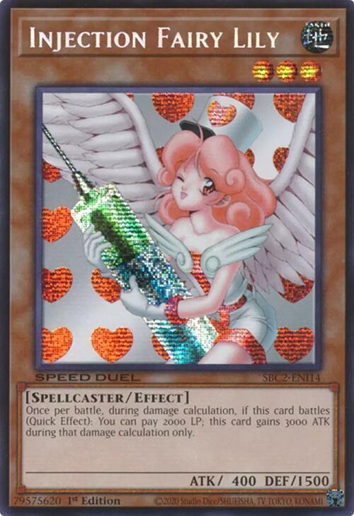 Injection Fairy Lily (PSR) SBC2-ENI14 card from Speed Duel: Battle City Finals