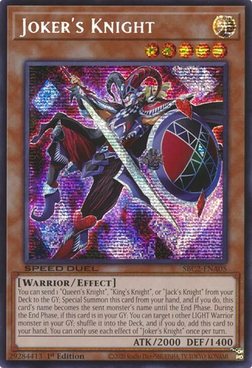 Joker's Knight (PSR) SBC2-ENA05 card from Speed Duel: Battle City Finals
