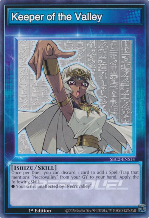 Keeper of the Valley SBC2-ENS14 card from Speed Duel: Battle City Finals
