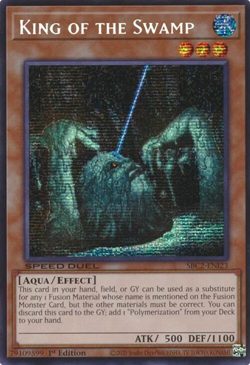 King of the Swamp (PSR) SBC2-ENI23 card from Speed Duel: Battle City Finals