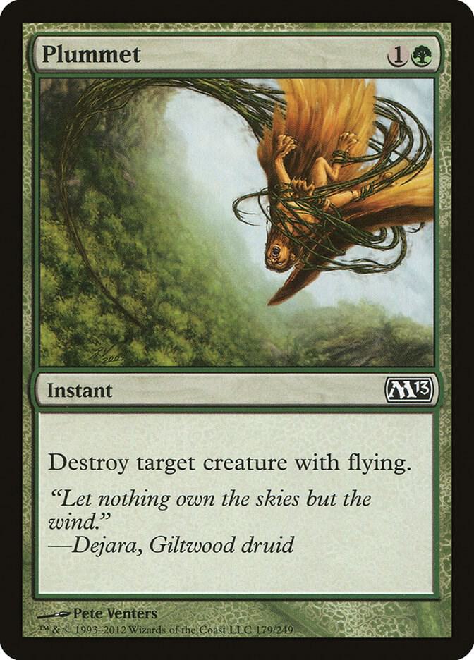 Plummet 179 card from Magic 2013 (M13)