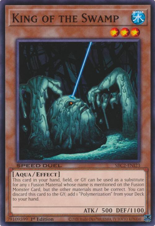 King of the Swamp SBC2-ENI23 card from Speed Duel: Battle City Finals