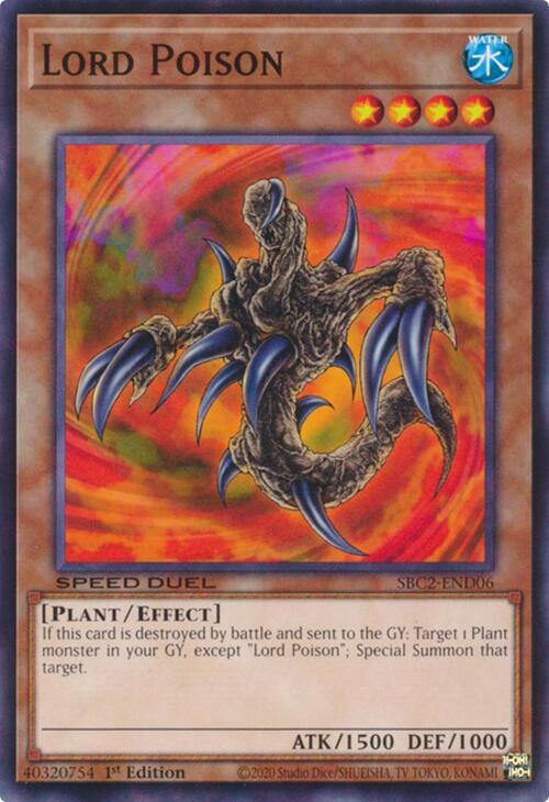 Lord Poison SBC2-END06 card from Speed Duel: Battle City Finals