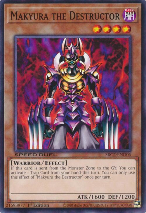 Makyura the Destructor SBC2-END05 card from Speed Duel: Battle City Finals
