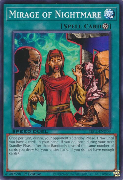 Mirage of Nightmare SBC2-ENG09 card from Speed Duel: Battle City Finals