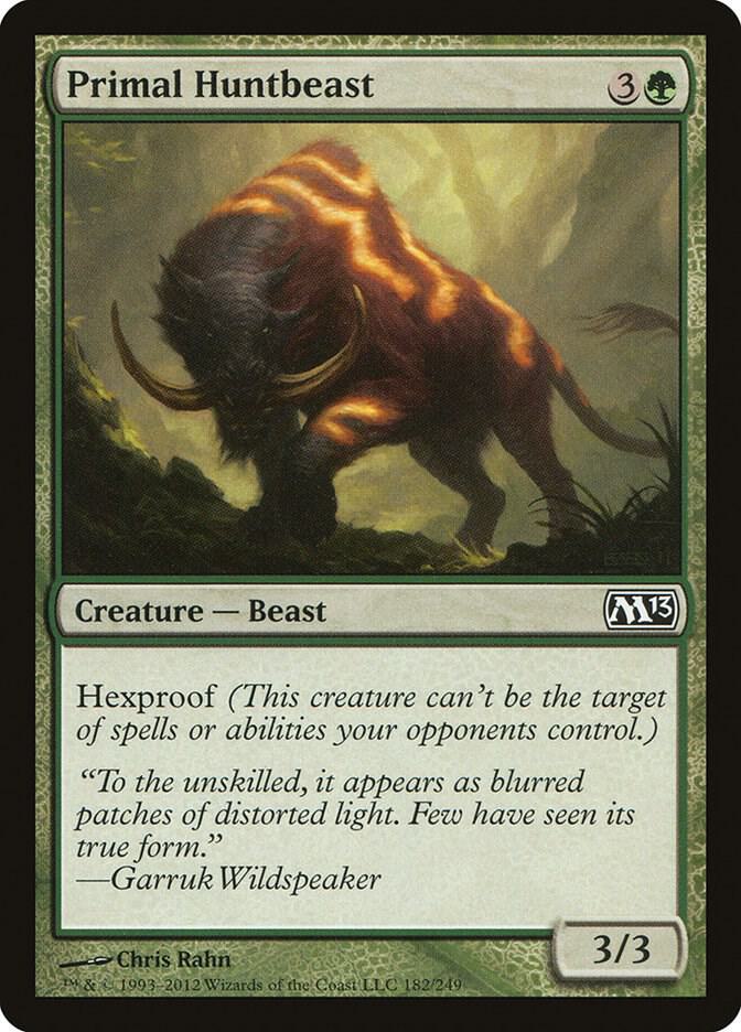 Primal Huntbeast 182 card from Magic 2013 (M13)