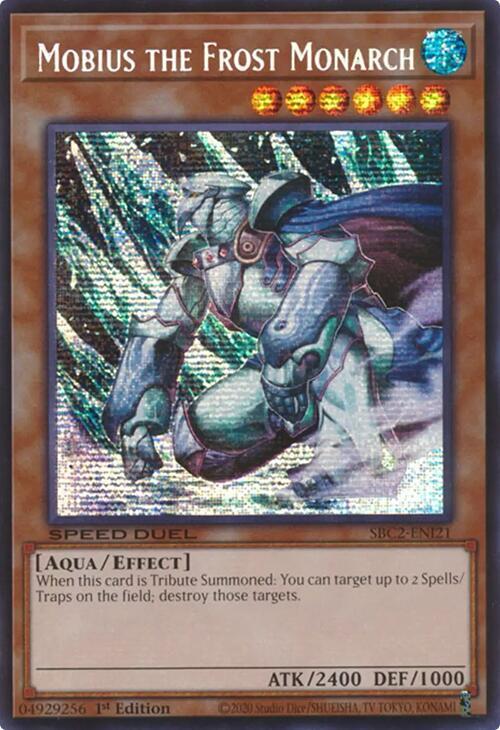 Mobius the Frost Monarch (PSR) SBC2-ENI21 card from Speed Duel: Battle City Finals