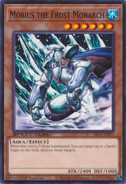 Mobius the Frost Monarch SBC2-ENI21 card from Speed Duel: Battle City Finals
