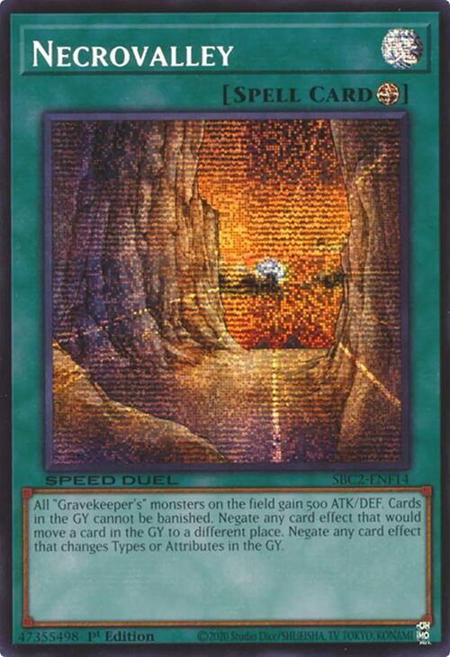 Necrovalley (PSR) SBC2-ENF14 card from Speed Duel: Battle City Finals