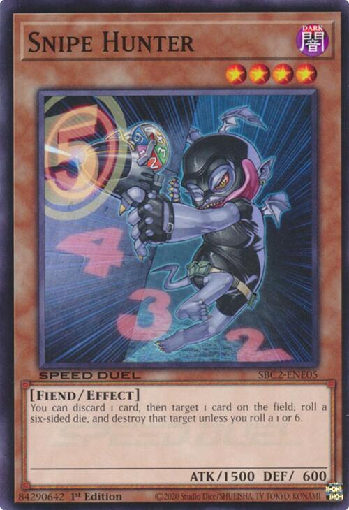 Snipe Hunter SBC2-ENE05 card from Speed Duel: Battle City Finals
