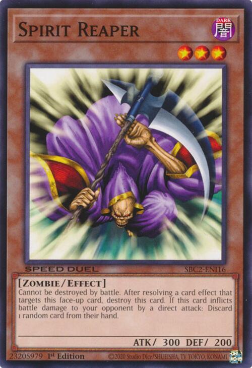 Spirit Reaper SBC2-ENI16 card from Speed Duel: Battle City Finals