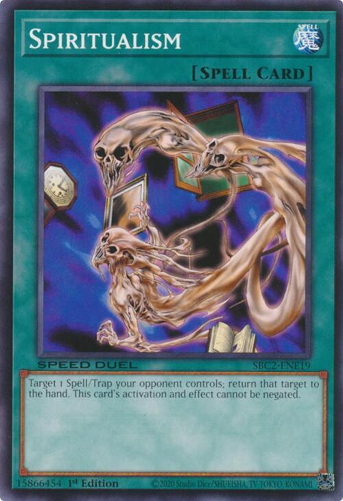 Spiritualism SBC2-ENE19 card from Speed Duel: Battle City Finals