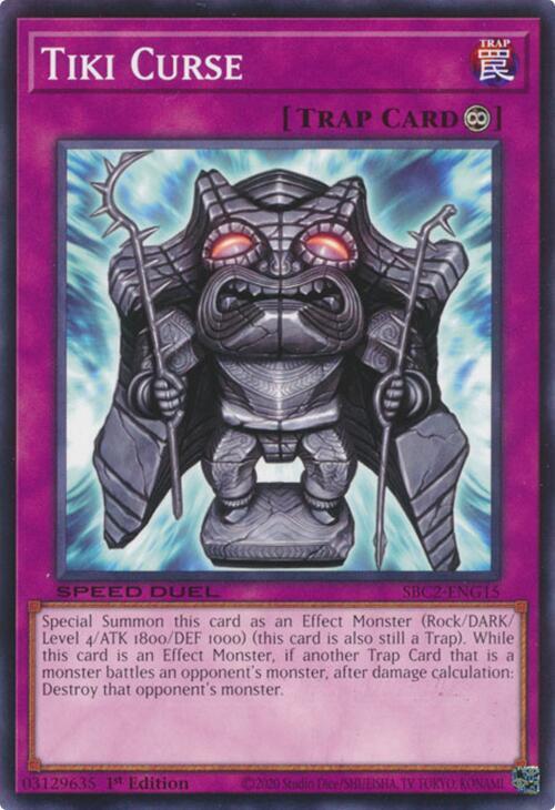 Tiki Curse SBC2-ENG15 card from Speed Duel: Battle City Finals